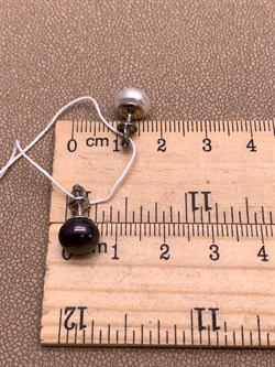 *Пусеты Жемчуг Микс д.8*8,5мм арт. 2.0116.0.b-227 Вес 2,24 г - фото 317866