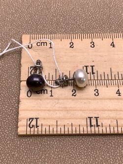 *Пусеты Жемчуг Микс д.8*8,5мм арт. 2.0116.0.b-227 Вес 2,24 г - фото 317867