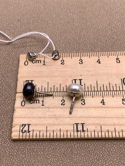 *Пусеты Жемчуг Микс д.8*8,5мм арт. 2.0116.0.b-173 Вес 2,13 г - фото 317900 *Пусеты Жемчуг Микс д.8*8,5мм арт. 2.0116.0.b-173 Вес 2,13 г - фото 317900