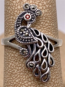 *Кольцо р.18,5 Жар Птица Марказит арт HR1687-748 вес 4,74 г - фото 317970