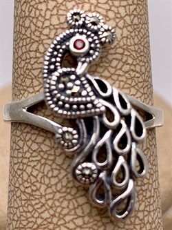 *Кольцо р.18,5 Жар Птица Марказит арт HR1687-748 вес 4,74 г - фото 317973