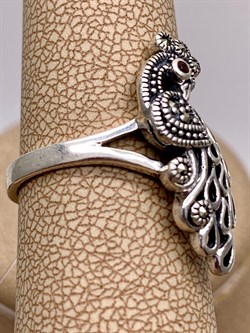 *Кольцо р.16,5 Жар Птица Марказит арт HR1687-724 вес 3,95 г - фото 318026