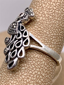 *Кольцо р.17,5 Жар Птица Марказит арт HR1687-731 вес 4,31 г - фото 318034