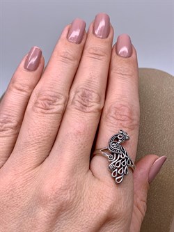 *Кольцо р.17,5 Жар Птица Марказит арт HR1687-731 вес 4,31 г - фото 318037