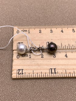 *Пусеты Жемчуг Микс д.9*9,5мм арт. 2.0117.0.b-155 Вес 2,71 г - фото 318110