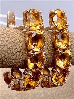 *Серьги Цитрин цв Красное арт. 20350113-160 вес 4,15 г - фото 318259 *Серьги Цитрин цв Красное арт. 20350113-160 вес 4,15 г - фото 318259