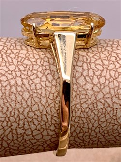 *Кольцо р.17,5 Цитрин цв Лимонное арт. 10331126-039 (вес 2,45 г) - фото 318359