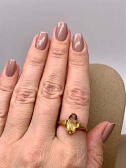 *Кольцо р.17,5 Цитрин цв Лимонное арт. 10331126-039 (вес 2,45 г) - фото 318361