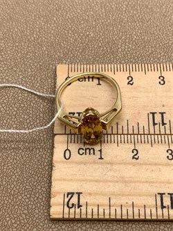 *Кольцо р.17,5 Цитрин цв Лимонное арт. 10331126-039 (вес 2,45 г) - фото 318363