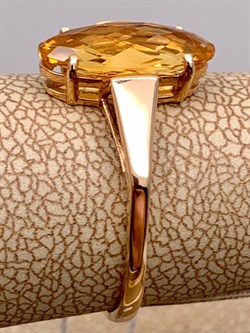 *Кольцо р.18 Цитрин цв Красное арт. 1331126-926 (вес 2,35 г) - фото 318425