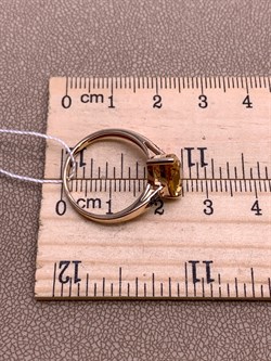 *Кольцо р.17,5 Цитрин цв Красное арт. 1331704-120 (вес 2,78 г) - фото 318478