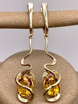 *Серьги Цитрин цв Лимонное арт. 20337009-139 (вес 6,64 г) - фото 318507 *Серьги Цитрин цв Лимонное арт. 20337009-139 (вес 6,64 г) - фото 318507
