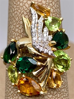 *Кольцо р.16,5 Колибри цв Лимонное арт. 01-2-290-22-190 (вес 4,35 г) - фото 318520 *Кольцо р.16,5 Колибри цв Лимонное арт. 01-2-290-22-190 (вес 4,35 г) - фото 318520