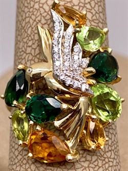 *Кольцо р.16,5 Колибри цв Лимонное арт. 01-2-290-22-190 (вес 4,35 г) - фото 318523 *Кольцо р.16,5 Колибри цв Лимонное арт. 01-2-290-22-190 (вес 4,35 г) - фото 318523