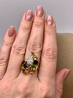 *Кольцо р.16,5 Колибри цв Лимонное арт. 01-2-290-22-190 (вес 4,35 г) - фото 318525 *Кольцо р.16,5 Колибри цв Лимонное арт. 01-2-290-22-190 (вес 4,35 г) - фото 318525