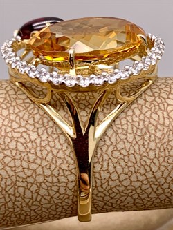 *Кольцо р.18,5 Родолит Цитрин арт. 01-1-206-2201-021-927 (вес 6,33 г) - фото 318543 *Кольцо р.18,5 Родолит Цитрин арт. 01-1-206-2201-021-927 (вес 6,33 г) - фото 318543