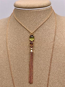 *Колье 60-65 см. Хризолит Цитрин цв Красное арт. 06-1-073-2300-010-171 вес 4,95 г - фото 318740 *Колье 60-65 см. Хризолит Цитрин цв Красное арт. 06-1-073-2300-010-171 вес 4,95 г - фото 318740