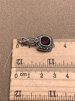 *Подвеска Марказит Гранат Пироп арт. HP776-705 вес 4,15 г - фото 318797