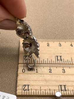 *Подвеска Филин Марказит Пироп арт. HP1035-446 вес 8,83 г - фото 318811