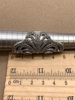 *Кольцо р.17 Марказит Гранат Пироп арт. HR846-711 вес 16,05 г - фото 318823