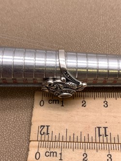 *Кольцо р.17 Черепашка Марказит Гранат Пироп арт. HR1409-915 вес 5,17 г - фото 318845