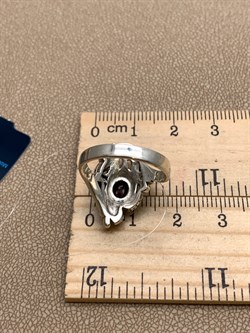 *Кольцо р.17 Черепашка Марказит Гранат Пироп арт. HR1409-915 вес 5,17 г - фото 318851