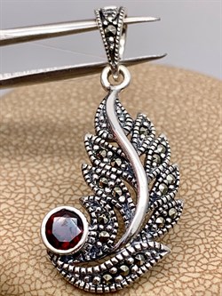 *Подвеска Марказит Гранат Пироп арт. HP0001SP-860 вес 3,52 г - фото 318885 *Подвеска Марказит Гранат Пироп арт. HP0001SP-860 вес 3,52 г - фото 318885