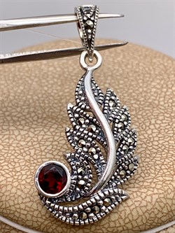 *Подвеска Марказит Гранат Пироп арт. HP0001SP-860 вес 3,52 г - фото 318887 *Подвеска Марказит Гранат Пироп арт. HP0001SP-860 вес 3,52 г - фото 318887