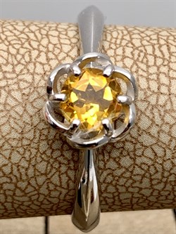 *Кольцо р.17,5 Цитрин арт. 01-2145/00ЦТ-00-622 вес 2,17 г - фото 318929