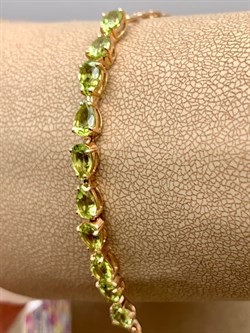 *Браслет р.17 Хризолит цв Красное арт. 08-1-052-08-777 (вес 5,04 г) - фото 318995 *Браслет р.17 Хризолит цв Красное арт. 08-1-052-08-777 (вес 5,04 г) - фото 318995