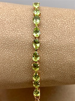 *Браслет р.17 Хризолит цв Красное арт. 08-1-052-08-777 (вес 5,04 г) - фото 318997 *Браслет р.17 Хризолит цв Красное арт. 08-1-052-08-777 (вес 5,04 г) - фото 318997