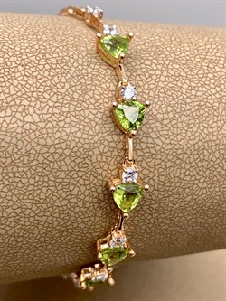 *Браслет р.17,5 Хризолит цв Красное арт. 08-1-043-08-253 (вес 5,41 г) - фото 319008 *Браслет р.17,5 Хризолит цв Красное арт. 08-1-043-08-253 (вес 5,41 г) - фото 319008