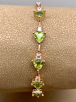 *Браслет р.17,5 Хризолит цв Красное арт. 08-1-043-08-253 (вес 5,41 г) - фото 319009 *Браслет р.17,5 Хризолит цв Красное арт. 08-1-043-08-253 (вес 5,41 г) - фото 319009