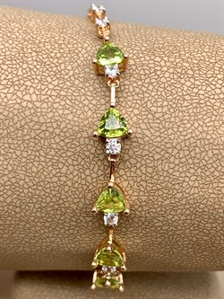 *Браслет р.17,5 Хризолит цв Красное арт. 08-1-043-08-253 (вес 5,41 г) - фото 319011 *Браслет р.17,5 Хризолит цв Красное арт. 08-1-043-08-253 (вес 5,41 г) - фото 319011