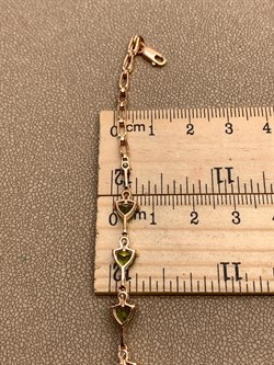 *Браслет р.17,5 Хризолит цв Красное арт. 08-1-043-08-253 (вес 5,41 г) - фото 319012 *Браслет р.17,5 Хризолит цв Красное арт. 08-1-043-08-253 (вес 5,41 г) - фото 319012