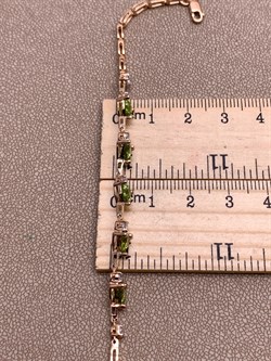 *Браслет р.17,5 Хризолит цв Красное арт. 08-1-043-08-253 (вес 5,41 г) - фото 319015 *Браслет р.17,5 Хризолит цв Красное арт. 08-1-043-08-253 (вес 5,41 г) - фото 319015