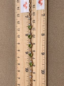 *Браслет р.17,5 Хризолит цв Красное арт. 08-1-043-08-253 (вес 5,41 г) - фото 319017 *Браслет р.17,5 Хризолит цв Красное арт. 08-1-043-08-253 (вес 5,41 г) - фото 319017