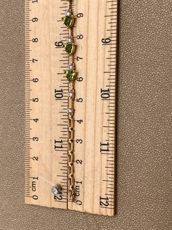 *Браслет р.17,5 Хризолит цв Красное арт. 08-1-043-08-253 (вес 5,41 г) - фото 319018 *Браслет р.17,5 Хризолит цв Красное арт. 08-1-043-08-253 (вес 5,41 г) - фото 319018