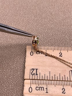 *Колье р.43-48 Хризолит цв Красное арт. 06-1-056-08-602 (вес 2,51 г) - фото 319035