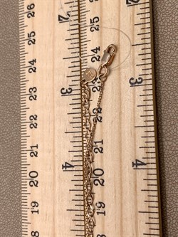 *Колье р.43-48 Хризолит цв Красное арт. 06-1-056-08-602 (вес 2,51 г) - фото 319037