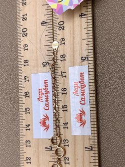 *Браслет р.18,5 Хризолит цв Красное арт. 08-1-062-0800-010-595 (вес 5,77 г) - фото 319112