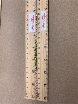 *Браслет р.17,5 Хризолит цв Красное арт. 08-1-041-0800-010-824 (вес 5,41 г) - фото 319167