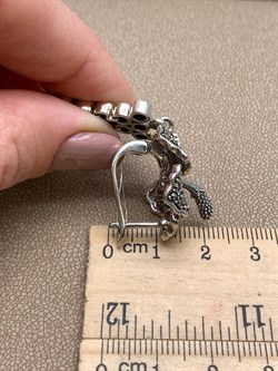 *Серьги Гибискусы Марказит арт HE685-989 вес 30,82 г - фото 319247