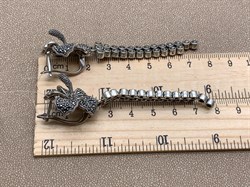 *Серьги Гибискусы Марказит арт HE685-989 вес 30,82 г - фото 319250