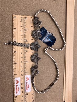 *Колье р.55 Гибискус Марказит арт. NE468-867 вес 94.68 г - фото 319262 *Колье р.55 Гибискус Марказит арт. NE468-867 вес 94.68 г - фото 319262