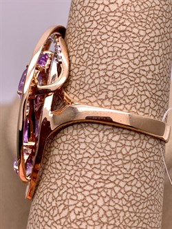 *Кольцо р.19,5 Аметист цв Красное арт. 01-2-741-0201-011-540 (вес 5,12 г) - фото 319444