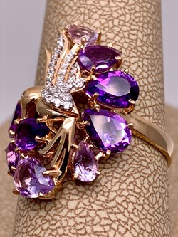 *Кольцо р.20 Колибри Аметист цв Красное арт. 01-2-290-0201-011-779 (вес 4,5 г) - фото 319516 *Кольцо р.20 Колибри Аметист цв Красное арт. 01-2-290-0201-011-779 (вес 4,5 г) - фото 319516