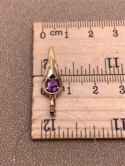 *Подвеска Аметист цв Красное арт. 10-1-100-02-288 (вес 0,96 г) - фото 319535 *Подвеска Аметист цв Красное арт. 10-1-100-02-288 (вес 0,96 г) - фото 319535