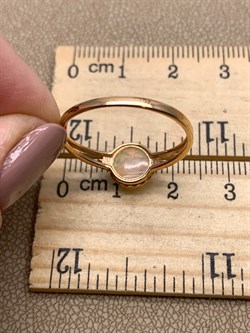 *Кольцо р.19,5 Опал Эфиопия цв Красное арт. 14080-137-124 вес 1,79 г - фото 319597