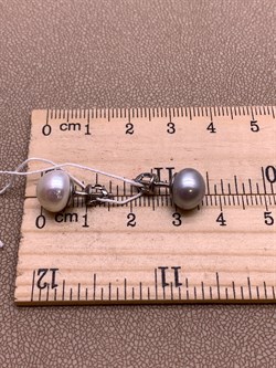 *Пусеты Жемчуг Микс д.9*9,5мм арт. 2.0117.0.b-055 Вес 2,69 г - фото 319684